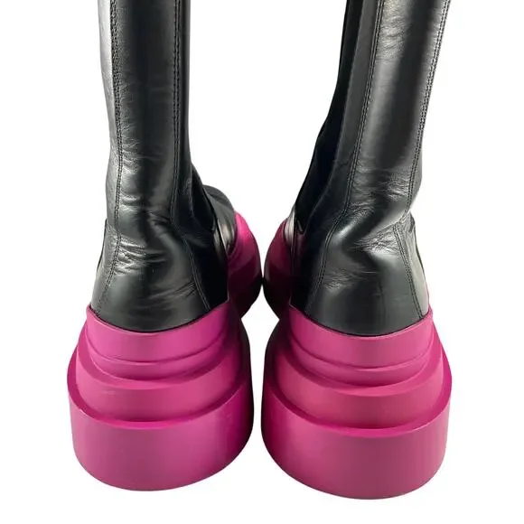 Bottega Veneta Black and Pink Women's Boots - Picture 5 of 16